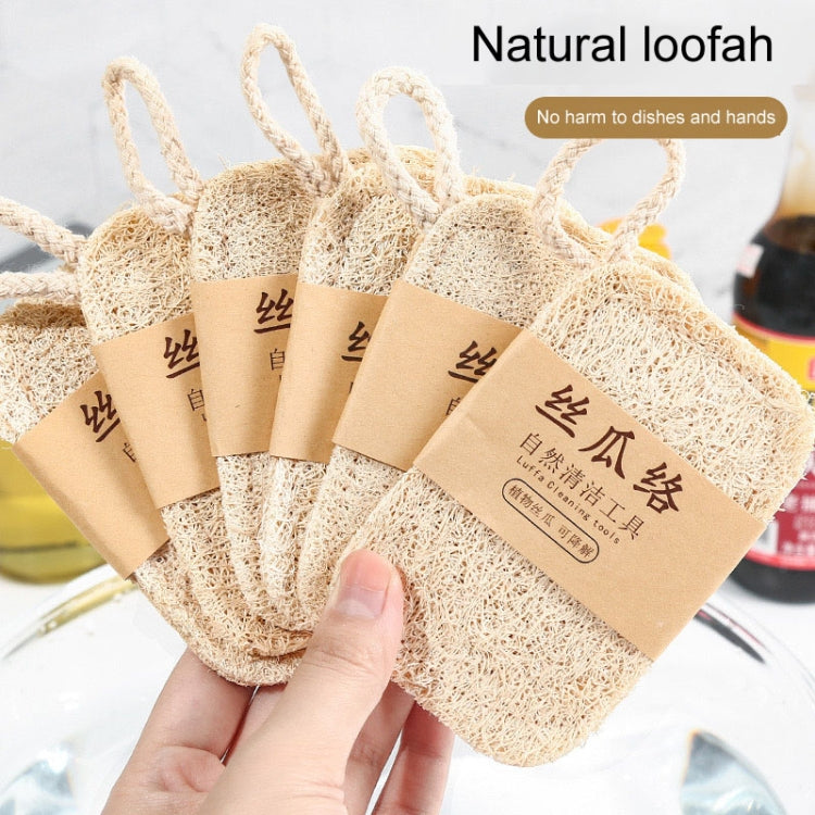 Natural Loofah Dishwashing Brush Dishwashing Tool Loofah Rag Brush