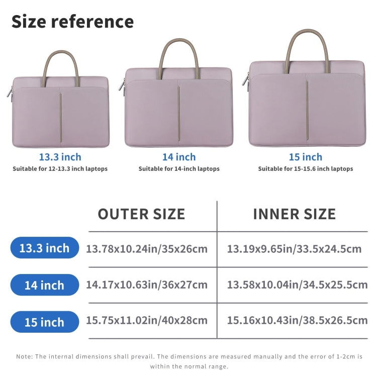 Oxford Cloth Laptop Bag Mens Womens Briefcase with PU Handle