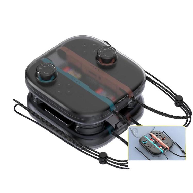 For Nintendo Switch 2 Joy-Con Crystal Storage Case Organizer Anti-Scratch Travel Box With 2 Game Card Slots