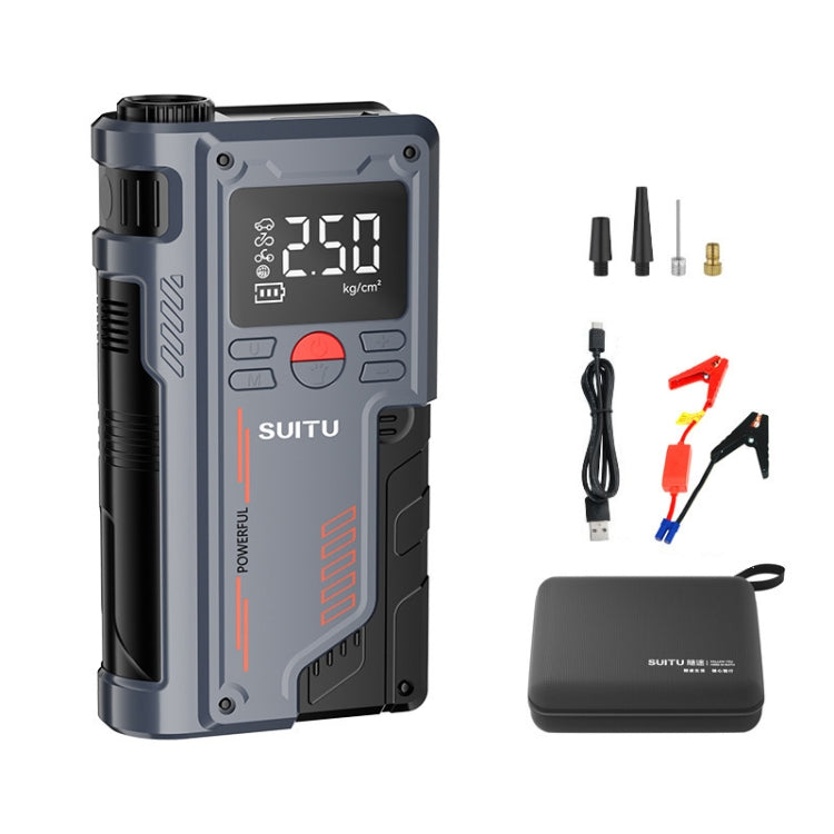 SUITU ST-9631 8pcs /Set Portable Outdoor Car Battery Emergency Start Power Car Inflatable Pump