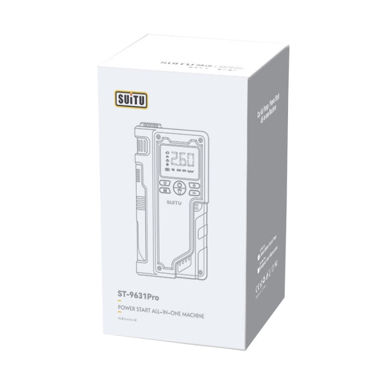 SUITU ST-9631 8pcs /Set Portable Outdoor Car Battery Emergency Start Power Car Inflatable Pump