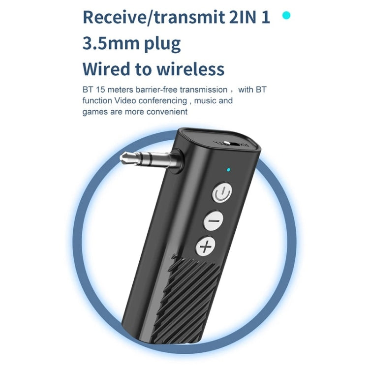 Bluetooth 5.3 Car TF Playback AUX Receiver Transmitter