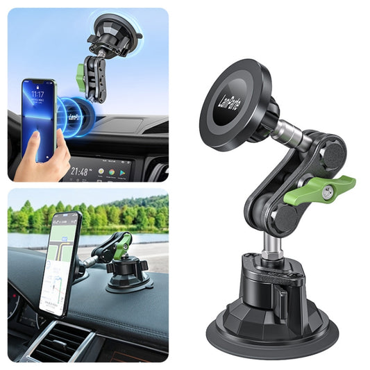 Lanparte Magnetic Car Phone Holder Adjustable Suction Cup Navigation Stand