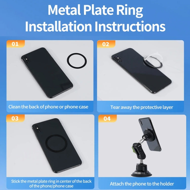 Lanparte Magnetic Car Phone Holder Adjustable Suction Cup Navigation Stand