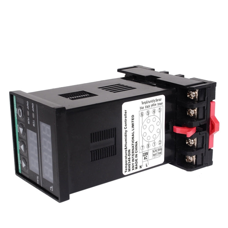 SINOTIMER MH0348-DIN Intelligent High-Precision Temperature Humidity Controller Guide Rail Installation