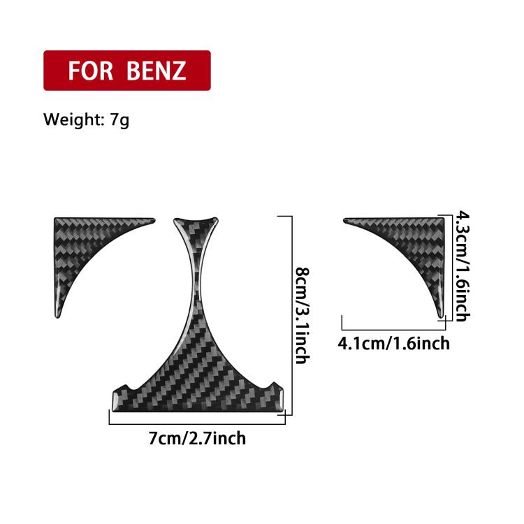 For Mercedes-Benz G-Class W463 3pcs /Set Rear Drain Cup Holder Sticker