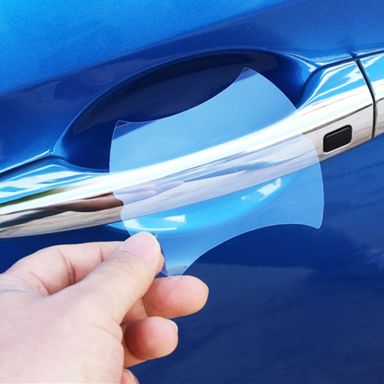 2sets Car Transparent Handle Protection Film