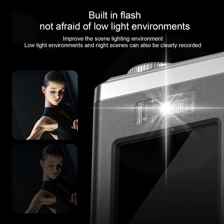 4K HD Optical Dual Lens Digital Camera 50MP Dual Screen Selfie Camera, No Memory