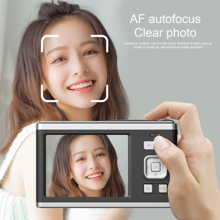 4K HD Optical Dual Lens Digital Camera 50MP Dual Screen Selfie Camera, No Memory