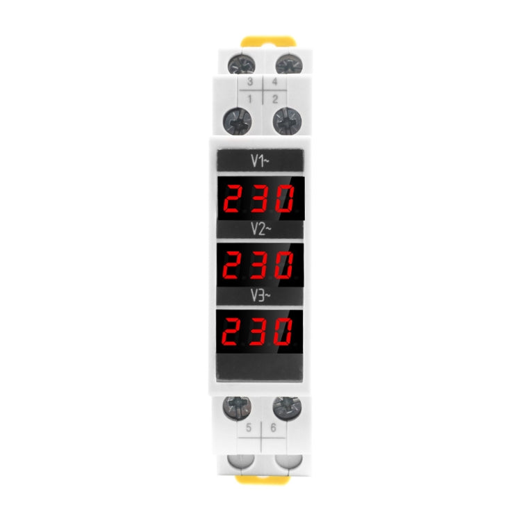 SINOTIMER SDM010 Modular Rail Type AC Three-Phase Digital Voltmeter Electronic Instrumentation