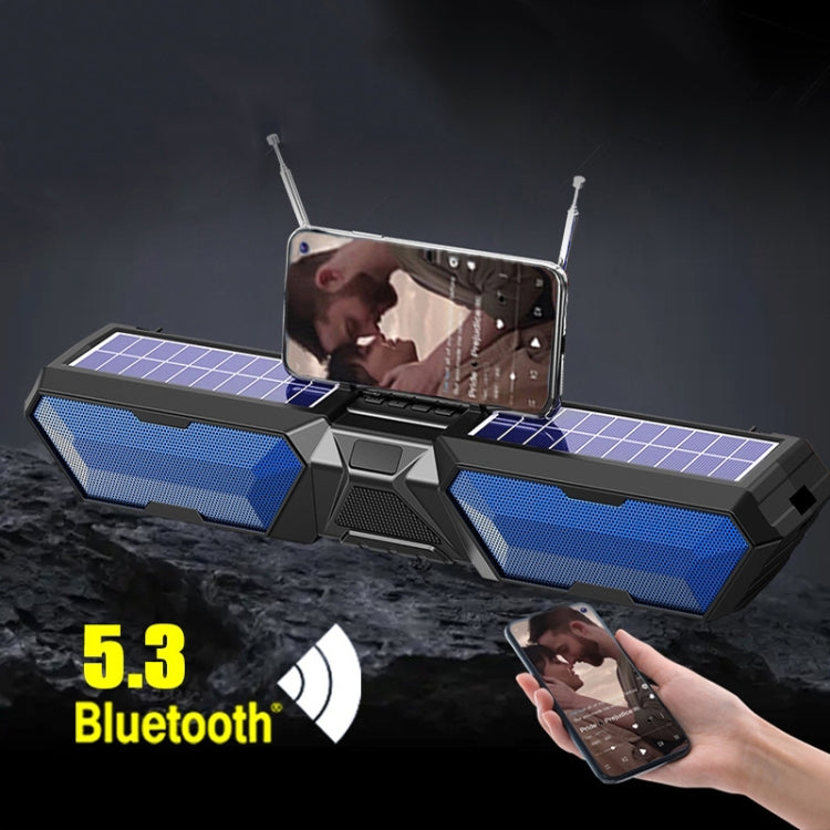 DV-880 Dual Solar Wireless Bluetooth Speaker Outdoor Long Radio