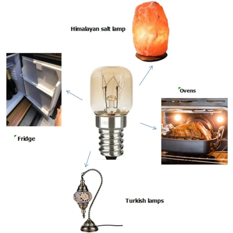 E14 Salt Crystal Lamps High Temperature Resistant Oven Light Bulb