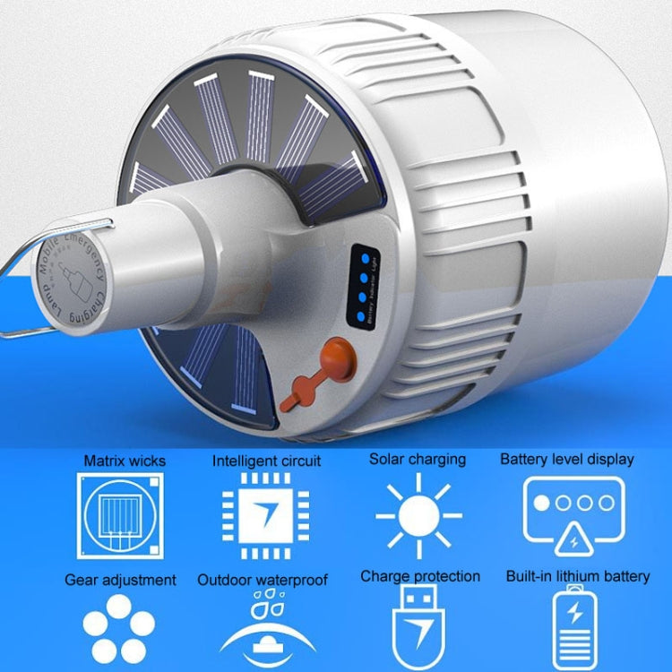 Rechargeable LED Solar Bulb Light Waterproof Night Market Stall Energy Saving Lamp, 24LED, 42LED, 42LED Remote Control