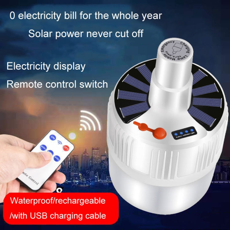 Rechargeable LED Solar Bulb Light Waterproof Night Market Stall Energy Saving Lamp, 24LED, 42LED, 42LED Remote Control