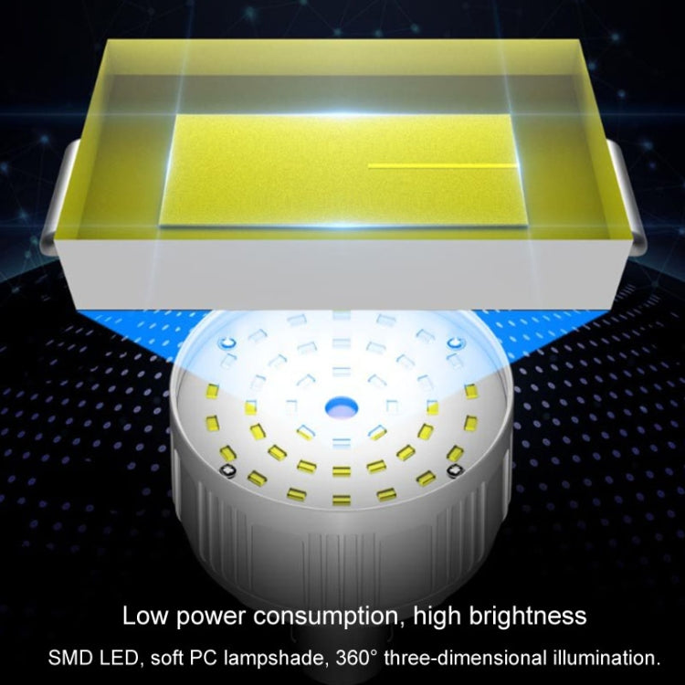 Rechargeable LED Solar Bulb Light Waterproof Night Market Stall Energy Saving Lamp