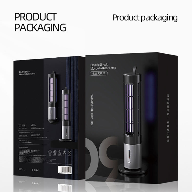 D9 Portable UV Anti Mosquito Lamp Rechargeable Mute Fly Trap with 3-speed Timing