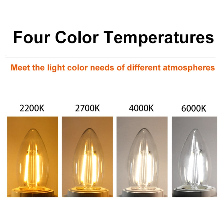 C35 Constant Current Flicker-free LED Highlight Retro Chandelier Lights