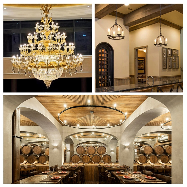 C35 Constant Current Flicker-free LED Highlight Retro Chandelier Lights