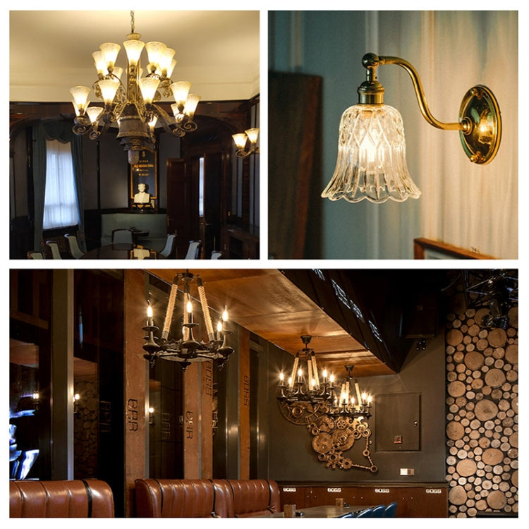 C35 Constant Current Flicker-free LED Highlight Retro Chandelier Lights