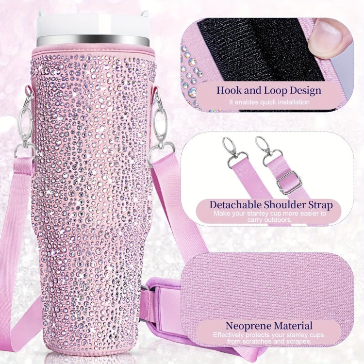 For Stanley 40oz Cup Hot Diamond Cover Neoprene Insulated Portable Bottle Cover