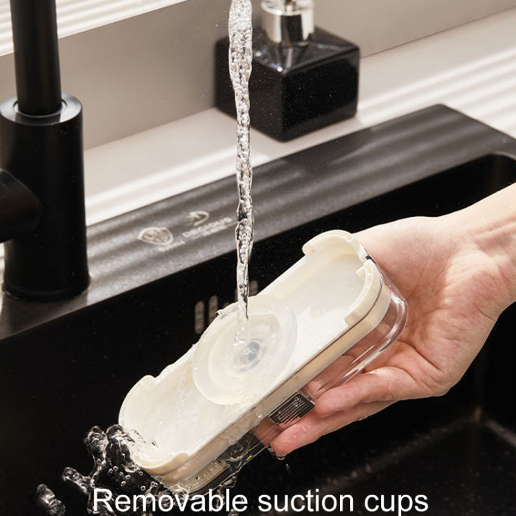 Suction Cup Kitchen Sink Filter Rack Household Draining Holder With Strainer