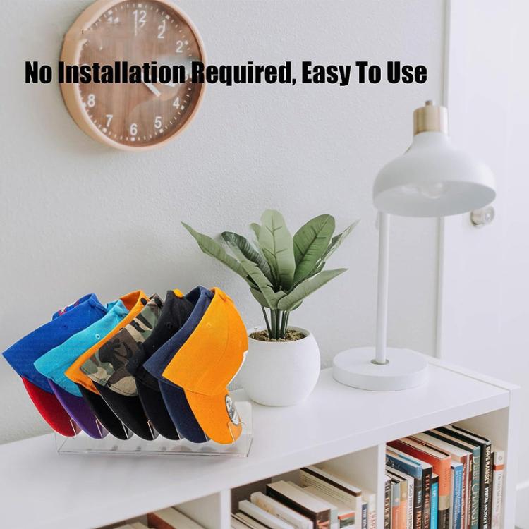 Acrylic Baseball Cap Holder Can Store 7 Baseball Caps