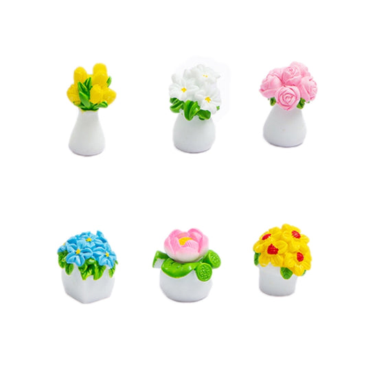 Simulated Potted Car Rearview Mirror Center Console Decorative Ornaments