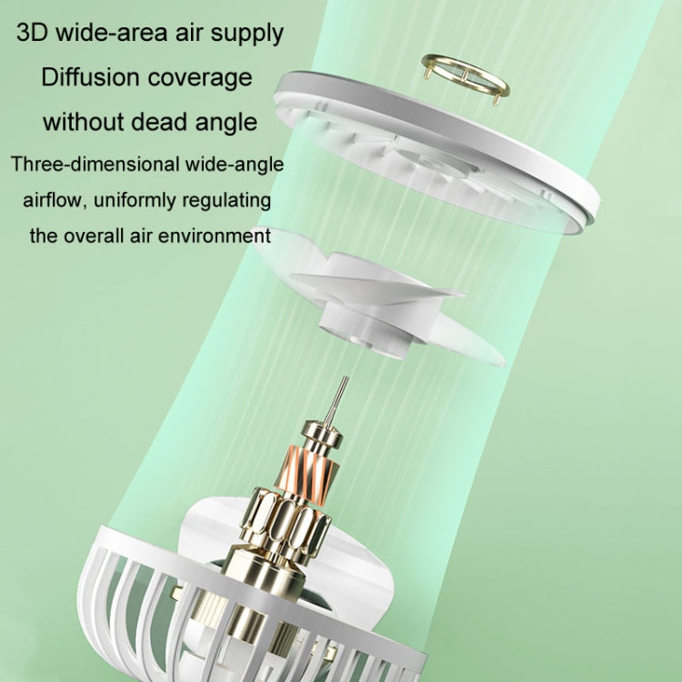 Foldable Digital Display USB Charging Fan Handheld Mute Hanging Neck Outdoor Small Fan