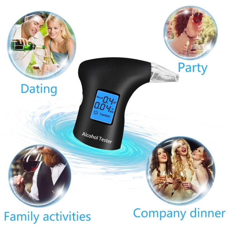 LCD Detector Backlight Light Breath Alcohol Tester