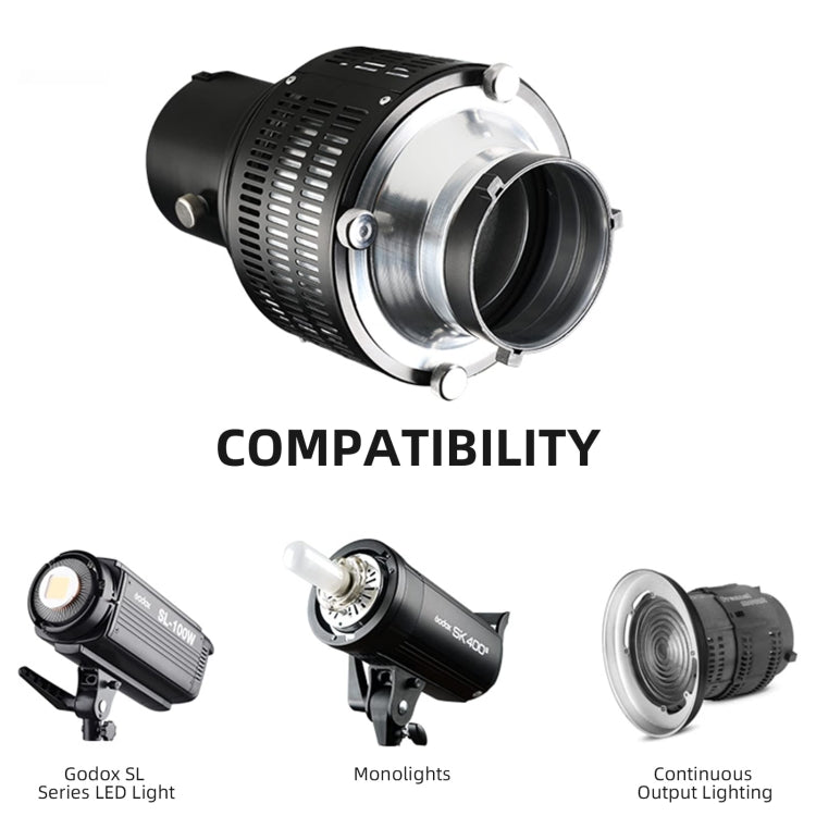 Optical Snoot Photo Studio Accessory for Flash Lamp with Bowens Mount