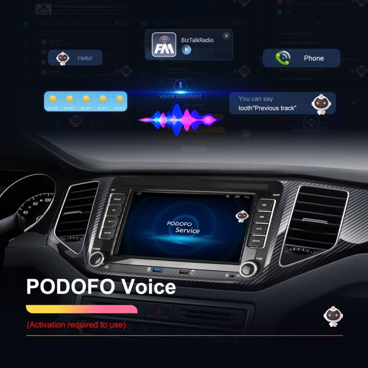 For Volkswagen/Skoda 2+64G Player Large Screen Carplay Android Navigation Reversing Camera Integrated Machine