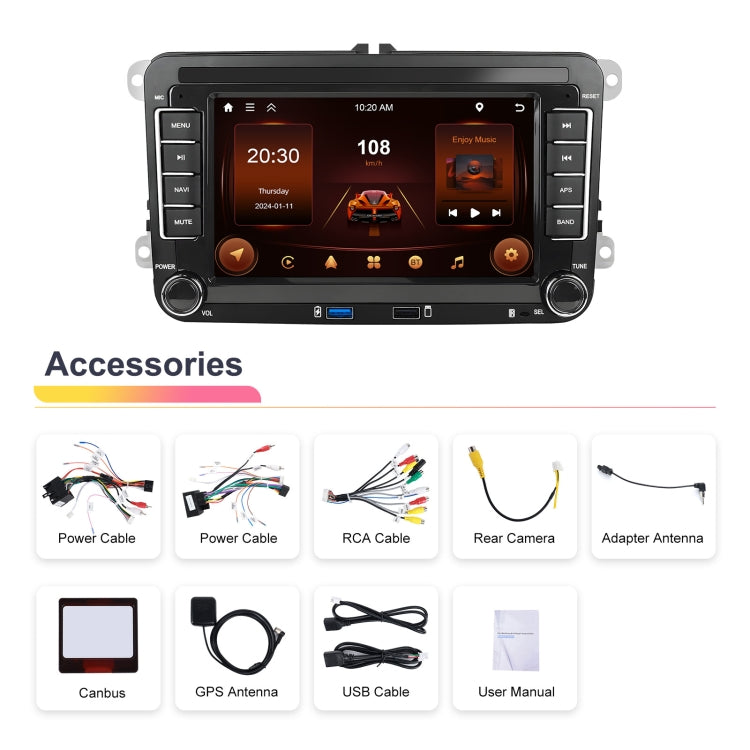 For Volkswagen/Skoda 2+64G Player Large Screen Carplay Android Navigation Reversing Camera Integrated Machine