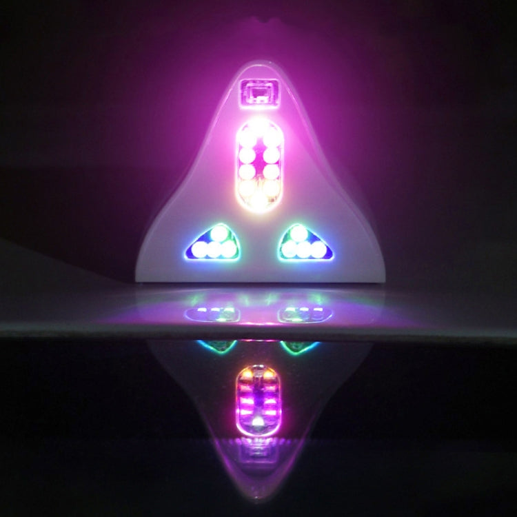 Solar Remote Control Signal Radio Shark Fin Antenna Anti-Tailgating Roof Warning Light