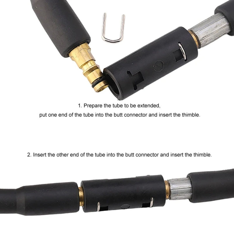 Car Washer High Pressure Fiber Hose Extension Connector For Karcher  K2 / K3 / K5 / K7  Series