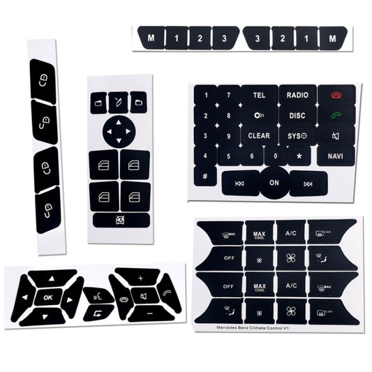 For Mercedes-Benz CLS/C218/SLK/W172/W204/GLK Air Conditioning Button Repair Sticker