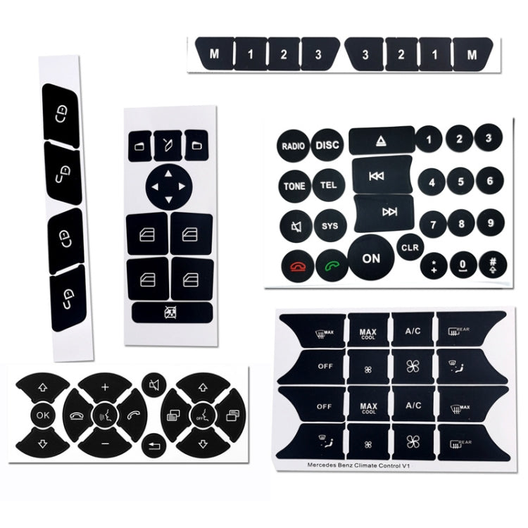 For Mercedes-Benz CLS/C218/SLK/W172/W204/GLK Air Conditioning Button Repair Sticker