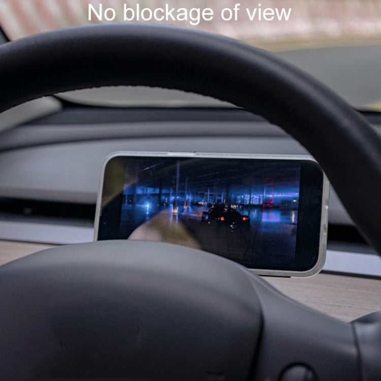 For Tesla Model 3/Y Automotive Magnetic Cell Phone Holder Car Steering Wheel Navigation Mount