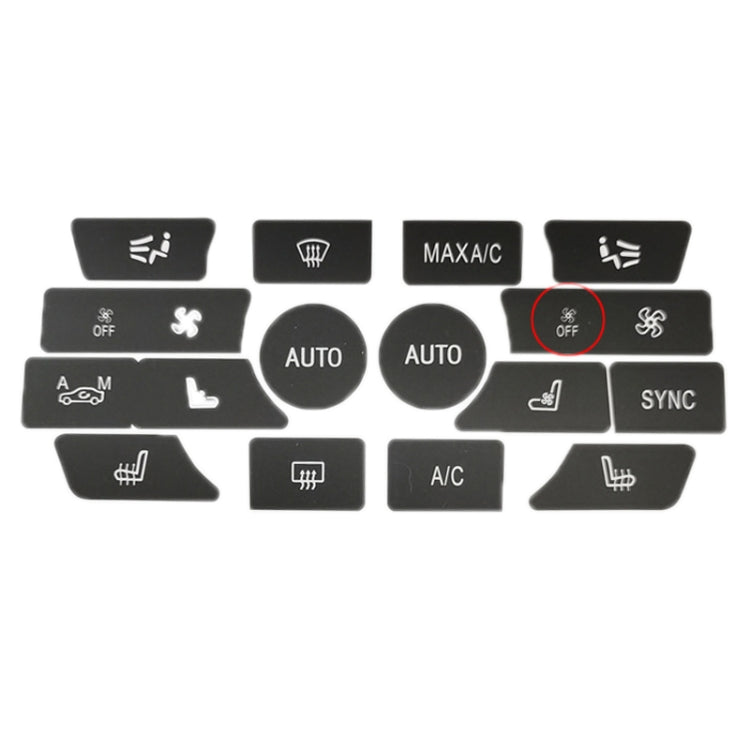 For BMW 5 Series/7 Series/X5/C6/F10/F01/F15 Air Conditioning Button Repair Sticker