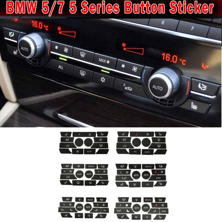 For BMW 5 Series/7 Series/X5/C6/F10/F01/F15 Air Conditioning Button Repair Sticker