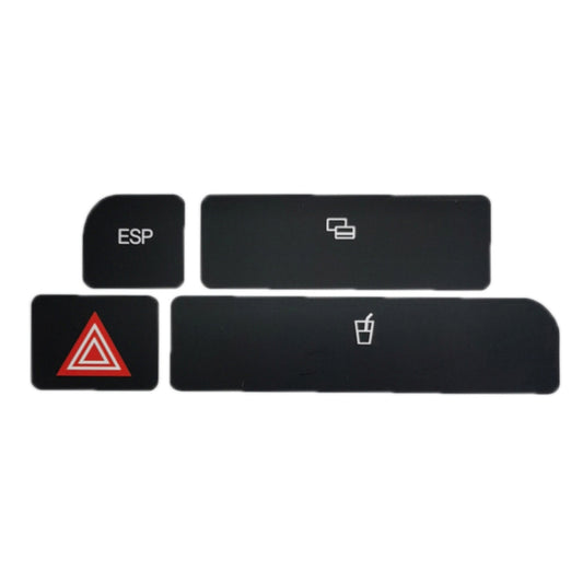 For Audi A4 Emergency/Double Flash Button Cup Holder Button Repair Sticker, Left-Hand Drive Only