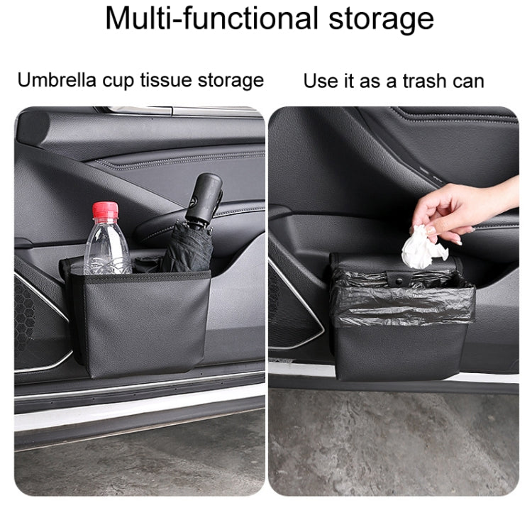 Car Folding Trash Can Multifunctional Seatback Hanging Storage Box