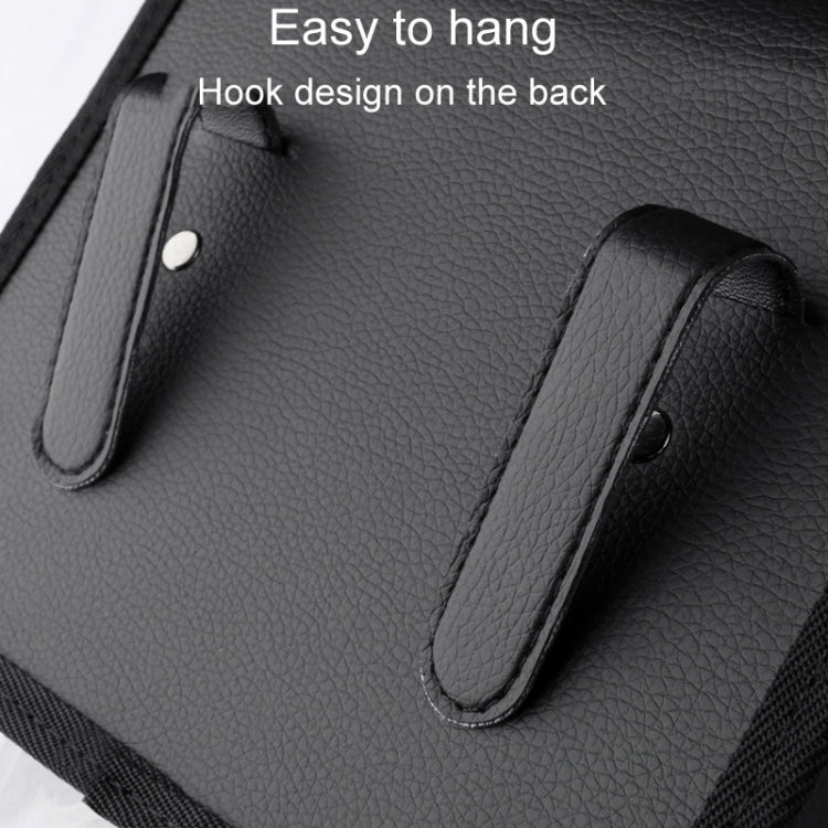 Car Folding Trash Can Multifunctional Seatback Hanging Storage Box