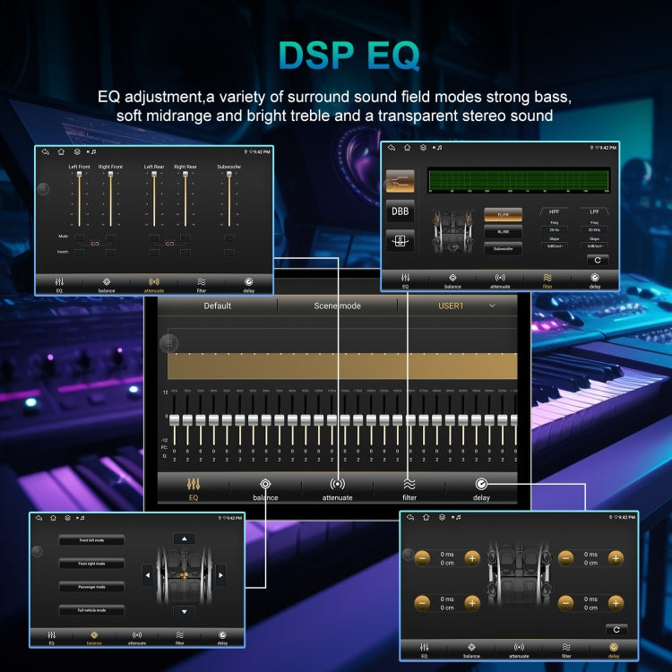 13.1 inch 4+64G Android Large Screen Navigator With Universal Map APK / Carplay / Reverse Car Image