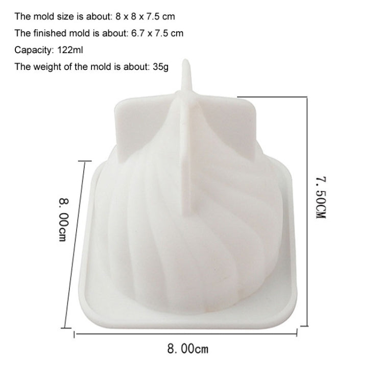 Swirl Mousse Cake Mold Chocolate Baking French Dessert Onion Shape Silicone Mold