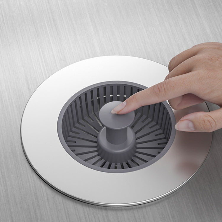 Pop Up Kitchen Sink Drain Strainer Stopper Combo Anti-Clog and Easy Clean