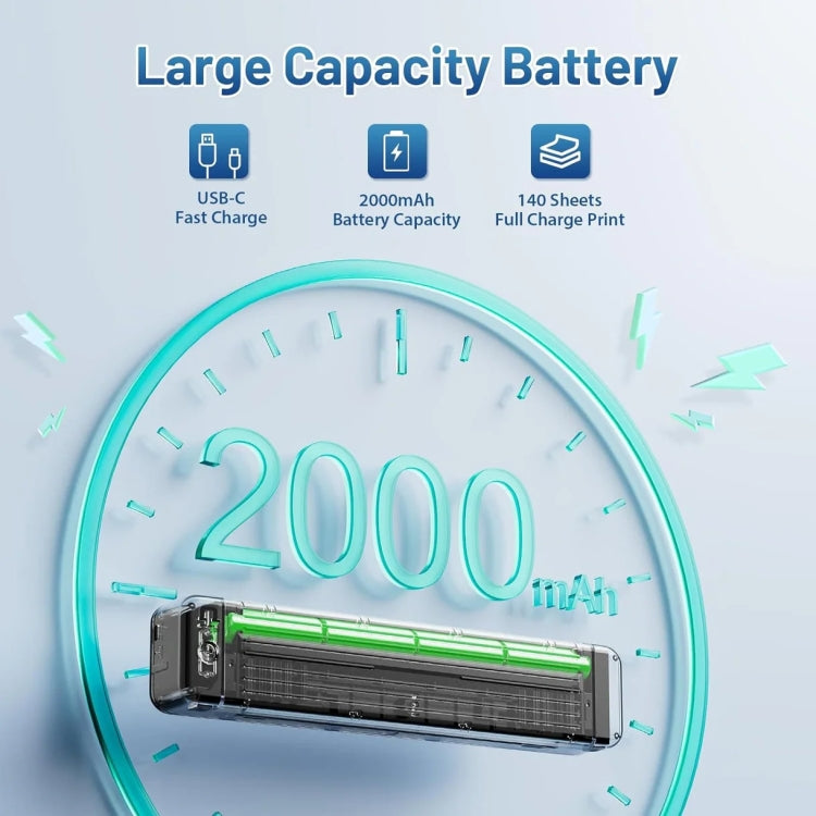 Phomemo P831 Bluetooth Portable Thermal Transfer Printer Support A4 / Letter / A5 / B5 Plain Paper Printing