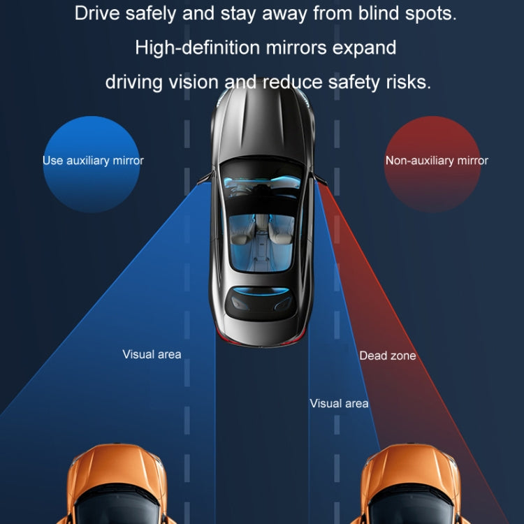 Car Rearview Mirror Assisted Reversing Blind Spot Wide-angle Mirror