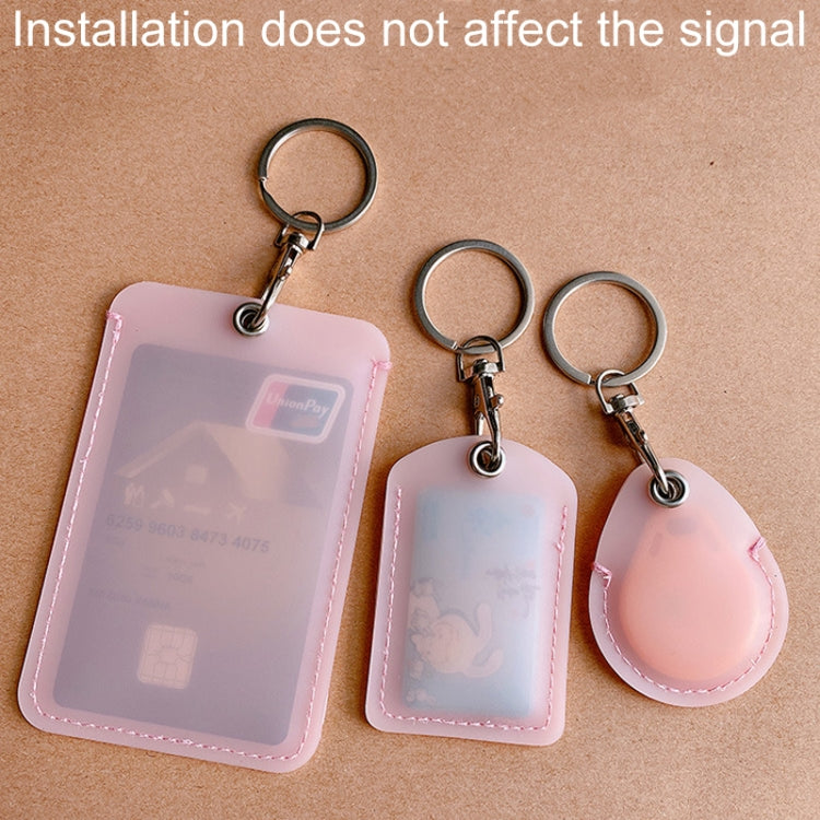 Access Control Elevator Card Holder Proximity Card Protector Keychain With Pull Ring