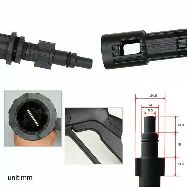 For Karcher K-Series / LAVOR Long Rod Universal Swivel Nozzle High Pressure Car Wash Sprayer Parts