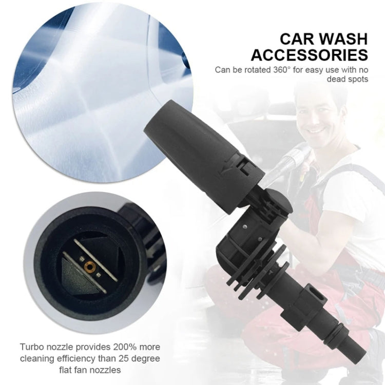 Multifunctional Car Wash High Pressure Spray Nozzle 360 Degree Universal Rotary Adjustable